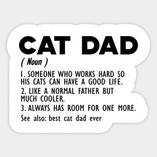 Cad Dad Definition Sticker